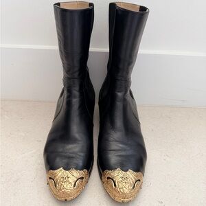 Chanel Paris–Dallas boots (2013/14). 
with Ornate Gold Toe